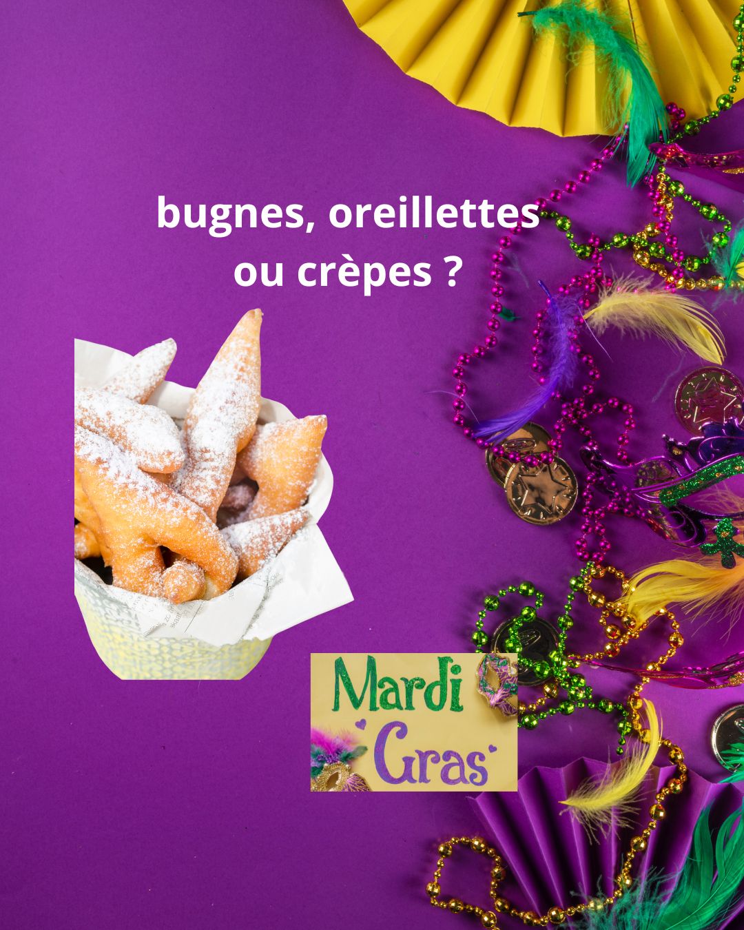 mardi gras : bugnes ou oreillettes